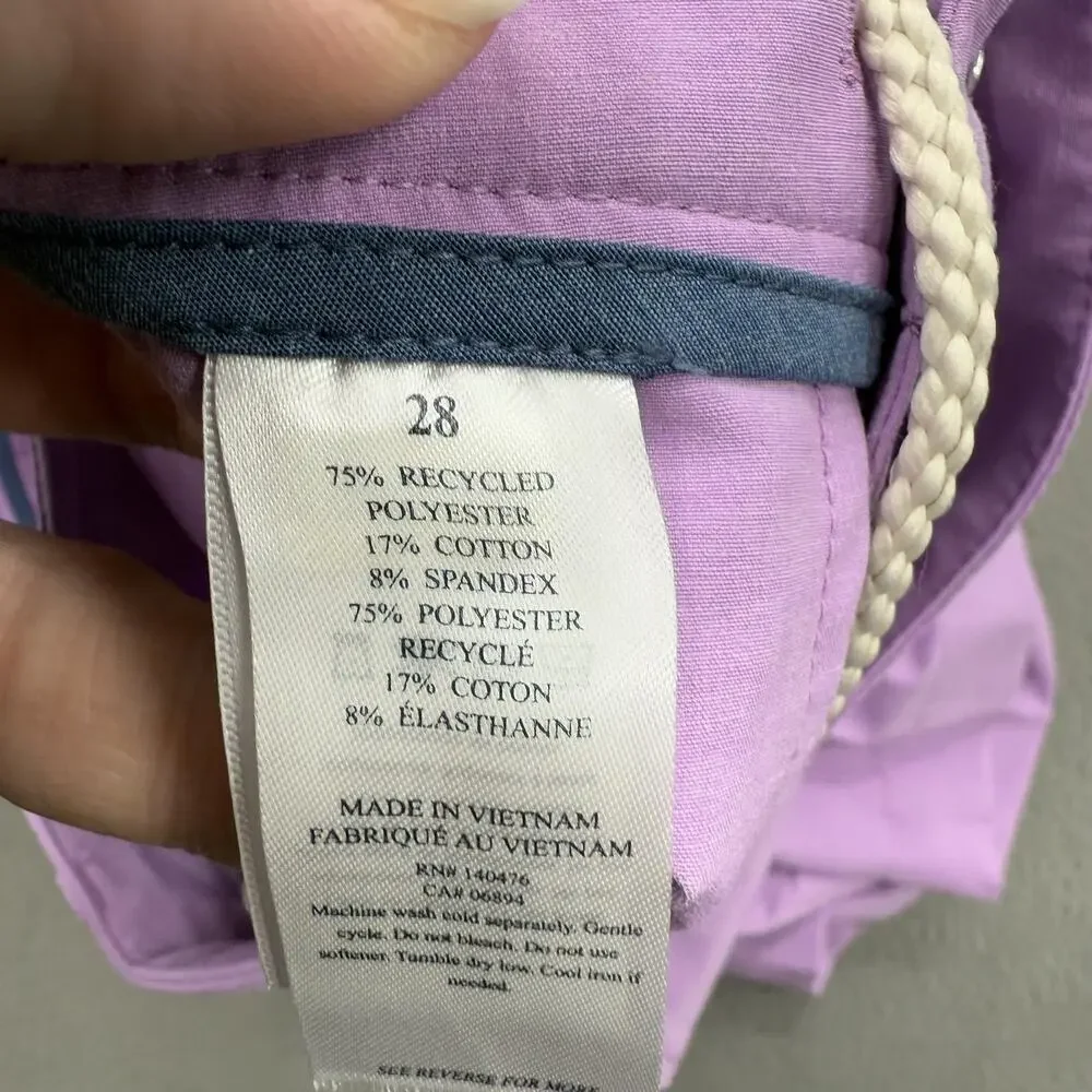Faherty Shorts Mens 28 Summer Violet All Day Belt‎ Loop 9 Inseam Swim MSC0012